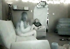 Hidden Lesbians masturbate then play with each other