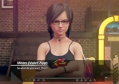 Milf with a big booty takes a journey in a visual novel