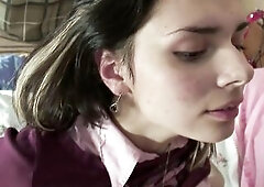 Cute blameless teen turns into a whore