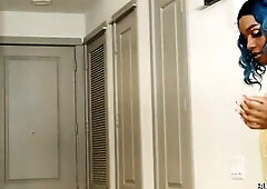 I'm far greater quantity a fan of angels in not insane hair colors - but at least FreakofdaweekK got herself some matching shoes that would cover