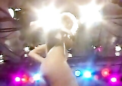 Vintage large breasts nurse striptease dance