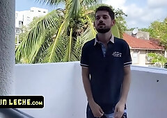 Slender Charming Boy Sees This Sexy Latina Macho Naked