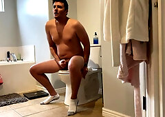 Watch Me Cum On The Floor While I Have A Dildo Up My Arse