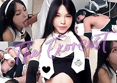 Fake Exorcist: the Fight between Light and Darkness. Wet Exorcism Session of ...