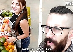 Lalin girl Market Vendor With a Large Butt Gets an Suggest That babe Can't Refuse... Teases What Comes After