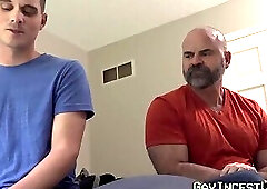 Kinky teen anal drilled bareback by hung tattooed stepdad