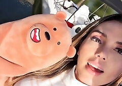 Crazy Ursinho sucking me in front of the Mexican