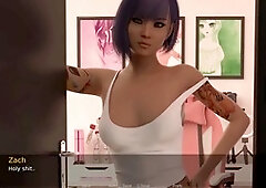 Busty blonde gets caught in the library, taking a hard pound and a creampie to ace her exam