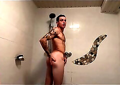 Sauna jerk off