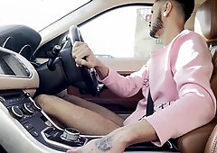 Public, me jerking off, jerking off in car
