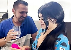 I request maintenance for some things in my apartment and the technician upon arrival discovers one of my sex-toys, we get slutty and end up screwing 