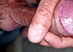 I Play With Wet Glans Precum Close-up With Huge Cumshot Trying Not To Cum