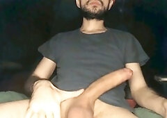 Big cock masturbate, solo male jerking off, getting off