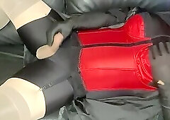 Red Corset Cum