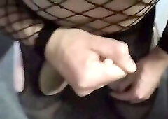 trany jerk on feet and lick sperm