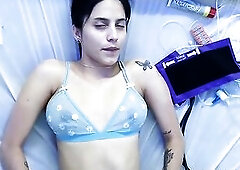 slender angels med room hawt outfits brunette hair and small