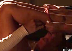 Great to be back in Prague! Aubrey is travelling for business but she took the day off to go shopping and bought some amazing lingerie in the perfect 