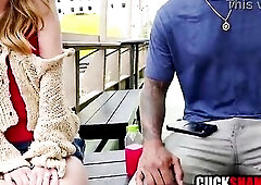 Hawt Wife Taking BBC Down Her Mouth In Front Of Cuck Hubby