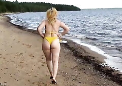 My Beach - yellow bikini