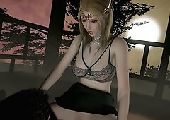 3D Blonde Sexy Asian Slut Have Sex with Her Boss