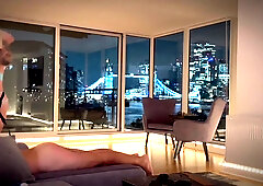 Mistress Mercy Pegs Fan With A View