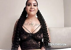 AFRO QUEEN KALLY XO HAS PONYTAILS, booty KEWL and VAGINA constricted. SUCKING BBC and bald snatch creaming