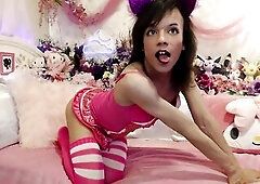 Haylee gets Frisky: Trans Sissy NB Princess , Music Movie, Complication, Nylons, Pink, xxHayleeMariexx, Petticoat, Twerking
