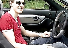 Outdoor solo amateur masturbation