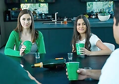 Cielo West and Kourtney Rae are enjoying hard sex with two men