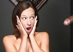 Gorgeous gloryhole dick-sucking session with a hot Jada Stevens