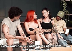 Very excited allies share anything in an fuckfest! - double penetration in her taut vagina