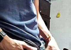 Big cock, young man with a good cock giving him affection