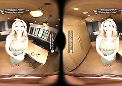 VR Bangers: Hawt Stepmom In Glasses Takes A Giant Ramrod In Her Butt And Screws Hard - VR Porn