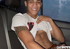 Muscle Latino guy Lucian Reed displays off his super hot assets