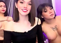 Cartoon group sex with busty tranny