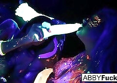 Black Light Rainy Night with Abigal Mac and Ava Addams