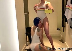 Shemales fuck girl, small tits