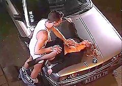 No Male Close Up Cut Edit Retro An Offer Threesome Scene with Hot Leggy Bleach Blonde chick - Vintage hardcore