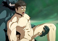 Sucking nipples, rectal, anime
