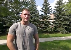 Str8chaser.com - Charles Knight & Dante Colle doggy fucks outdoors