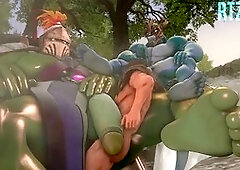 Ass-fuck, animation, anime