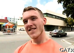 Men drill and inhale well