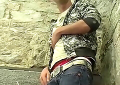 Gay british, outside, public