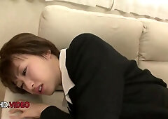 Akina Haras steaming JAV session creamy climax post steamy Asian BJ act