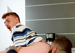 Twink Ryan Jacobs Takes A Hard Birthday Pounding From His Beefy Stepdad Markus Kage