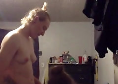 GIRLFRIEND makes Faces as I make her Jizm with my Tongue and Inhales my Prick