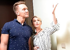 Astonishing small-tit angel Cherry Aleksa looks great in the cowgirl pose