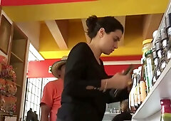 Hidden camera captures public bulges and accidental flashes in stores and on a bus