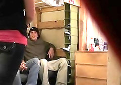 Gays reveal cocks at a party