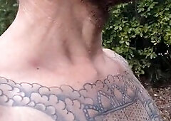 Barefucker6 enjoys a naked barefoot walk in the countryside - Gay exhibitionist delight!